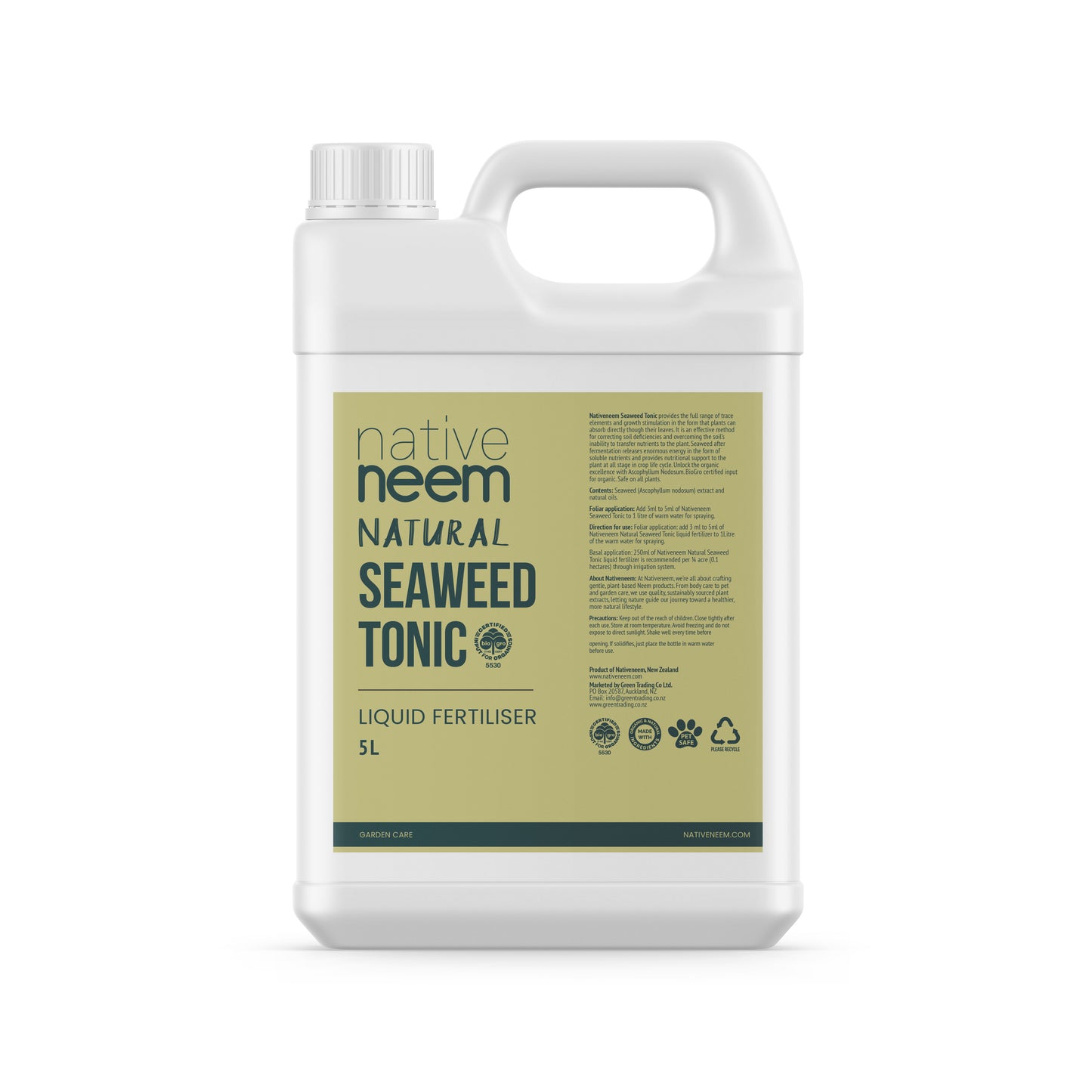 Nativeneem Organic Seaweed Tonic 5L