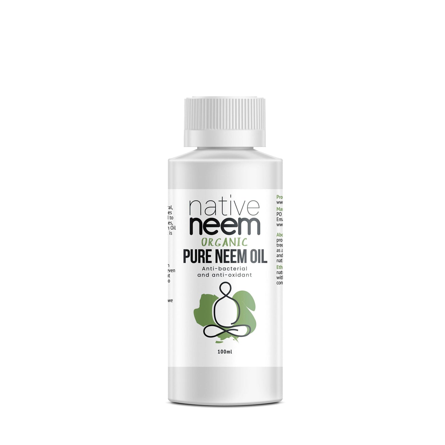 Organic Pure Neem Oil 100ml - Green Trading