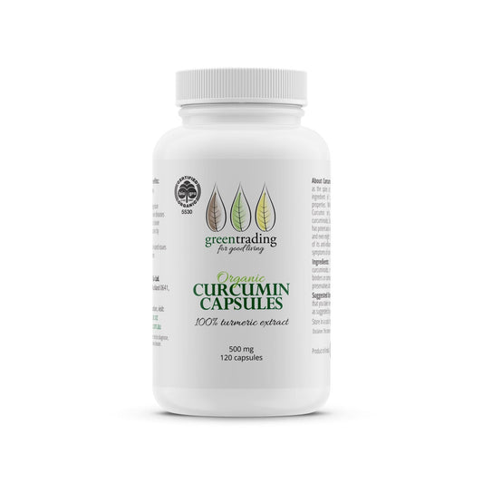Organic Curcumin Capsules 500mg - Green Trading