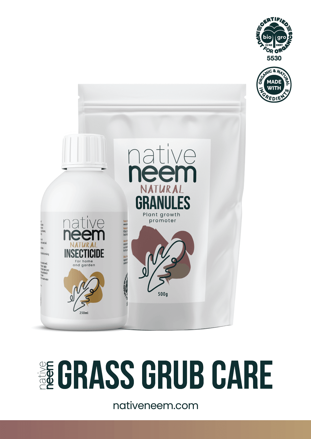 Organic Native Neem Grass Grub Pack - Green Trading