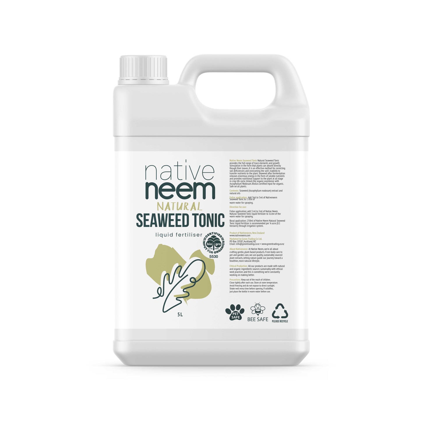 Nativeneem Organic Seaweed Tonic 20L