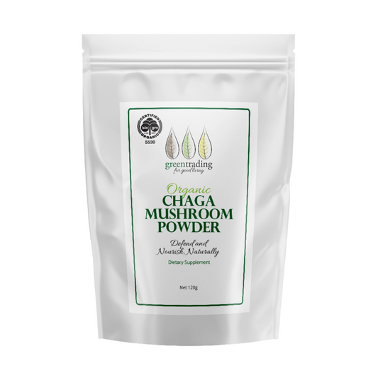 Organic Chaga Mushroom Powder 120g - Green Trading