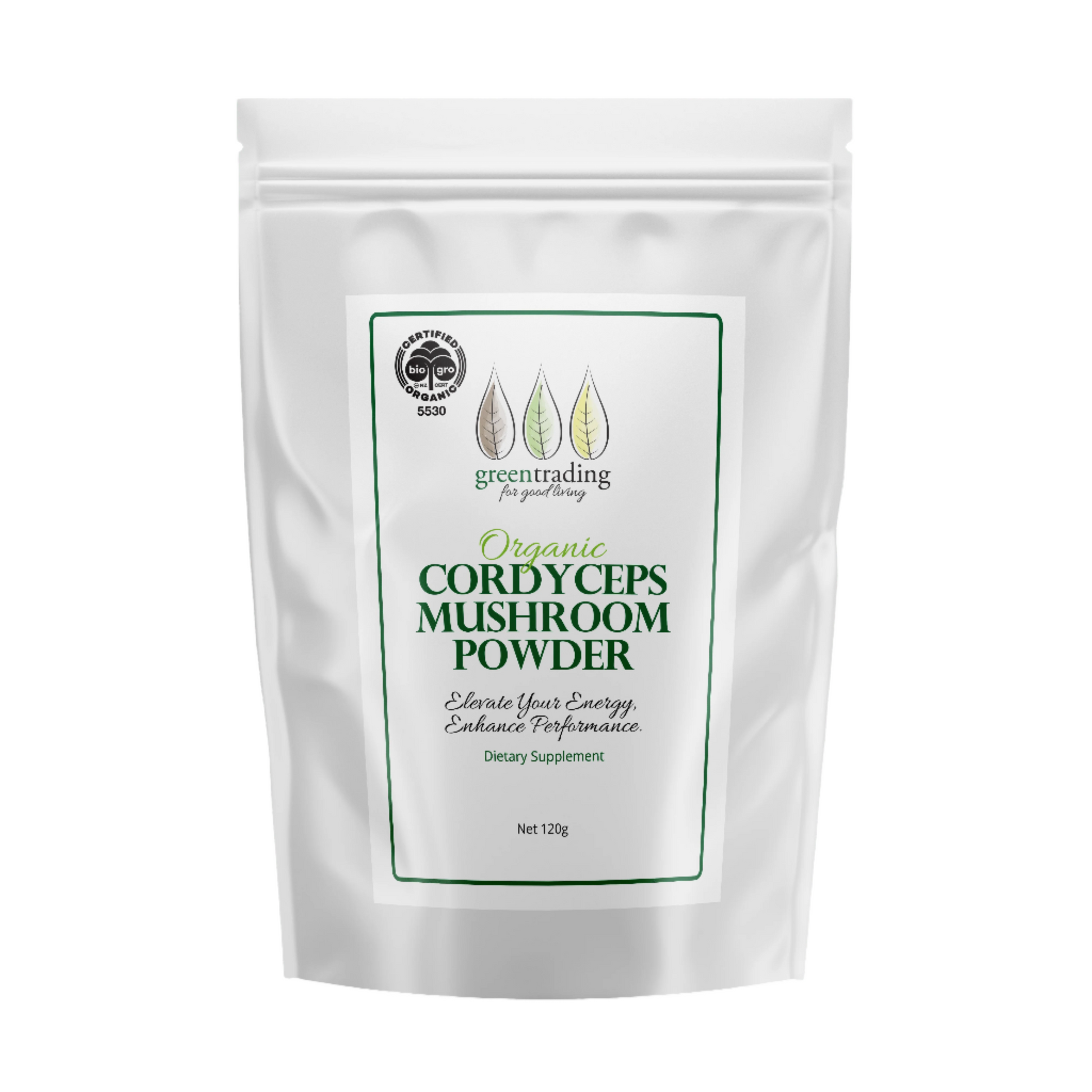 Organic Cordyceps Mushroom Powder 120g - Green Trading