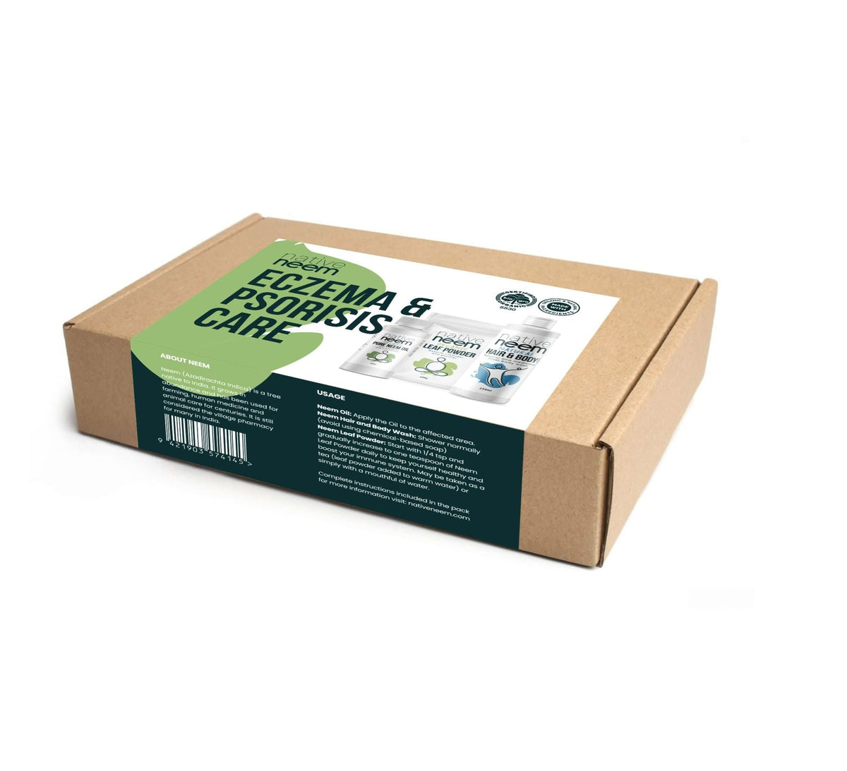 Nativeneem Organic Neem Eczema & Psoriasis Pack packaging