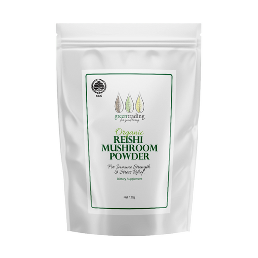 Organic Reishi Mushroom Powder 120g - Green Trading