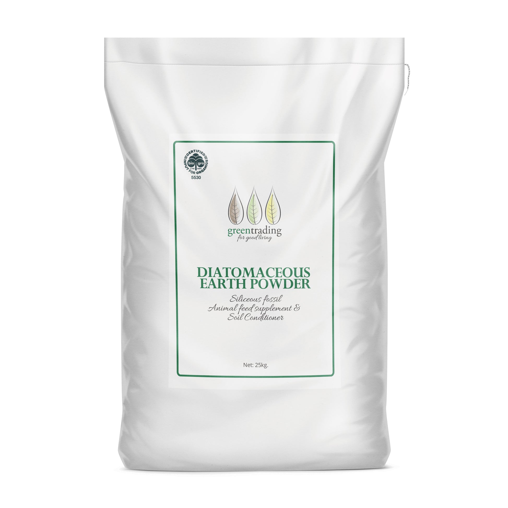 Organic Diatomaceous Earth Powder 25kg - Green Trading