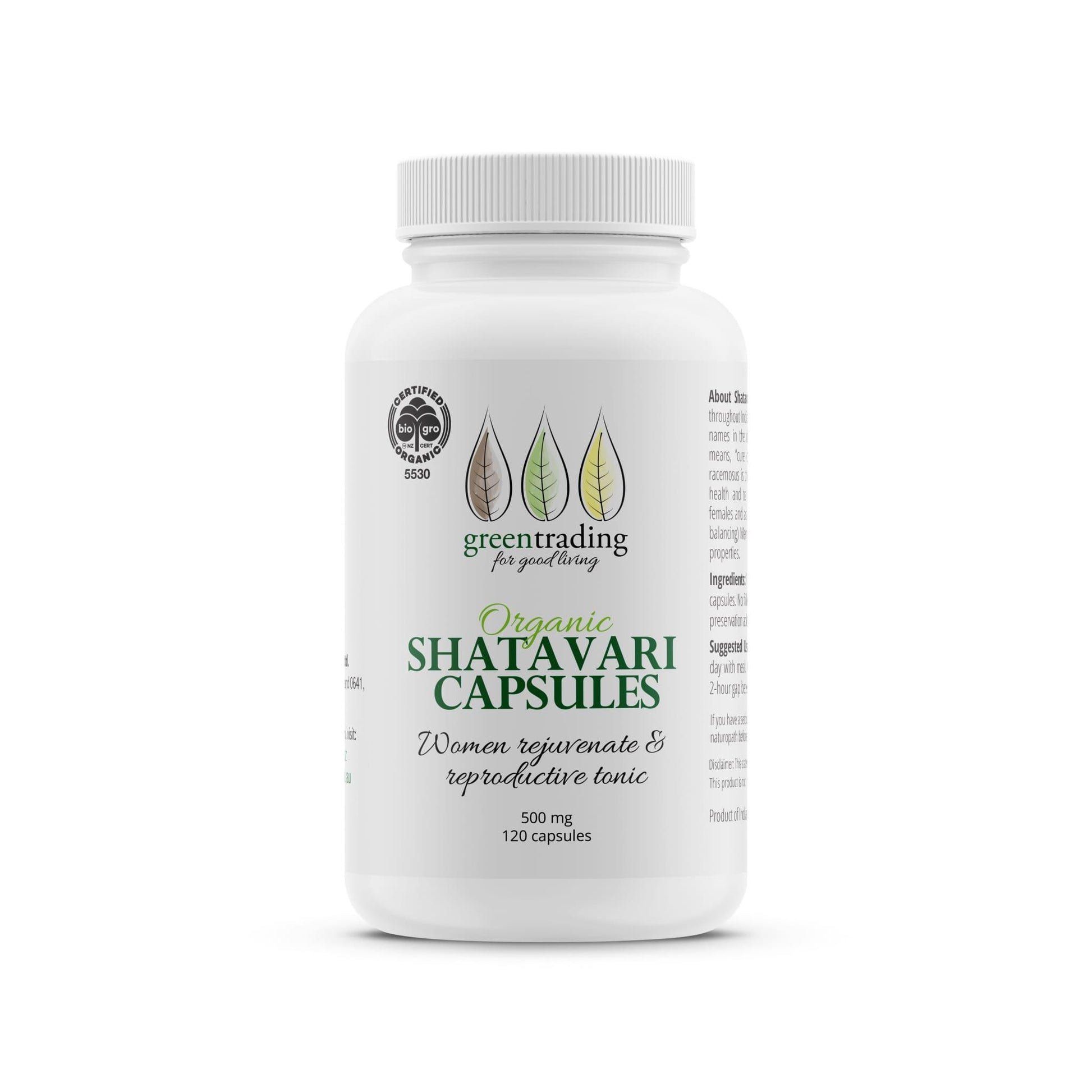 Organic Shatavari Powder 250g - Green Trading