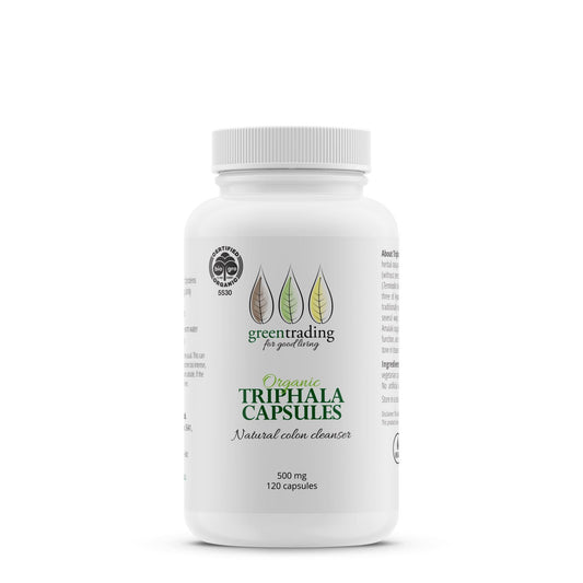 Organic Triphala Capsules 500mg - Green Trading